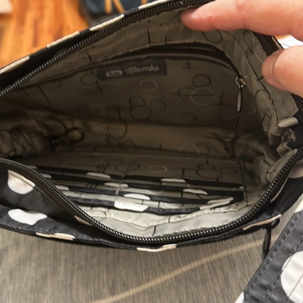 Lug Mambo black and white bag multiple compartments like new - Picture 3 of 7